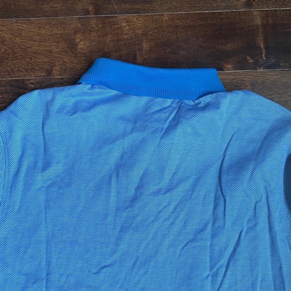 Bugatchi Sky Blue Polo with Royal Blue Details - Picture 10 of 10